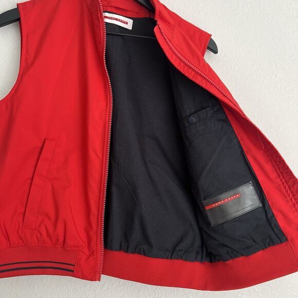 Luna Rossa Prada Zip Vest Size 42 Red - Picture 8 of 10